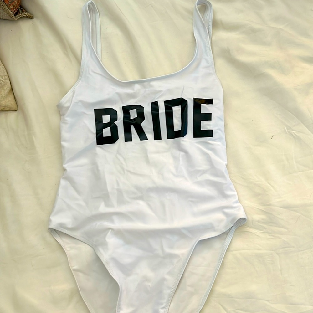 Bride one piece swimsuit